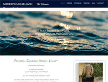 Tablet Screenshot of katherinemcclelland.com